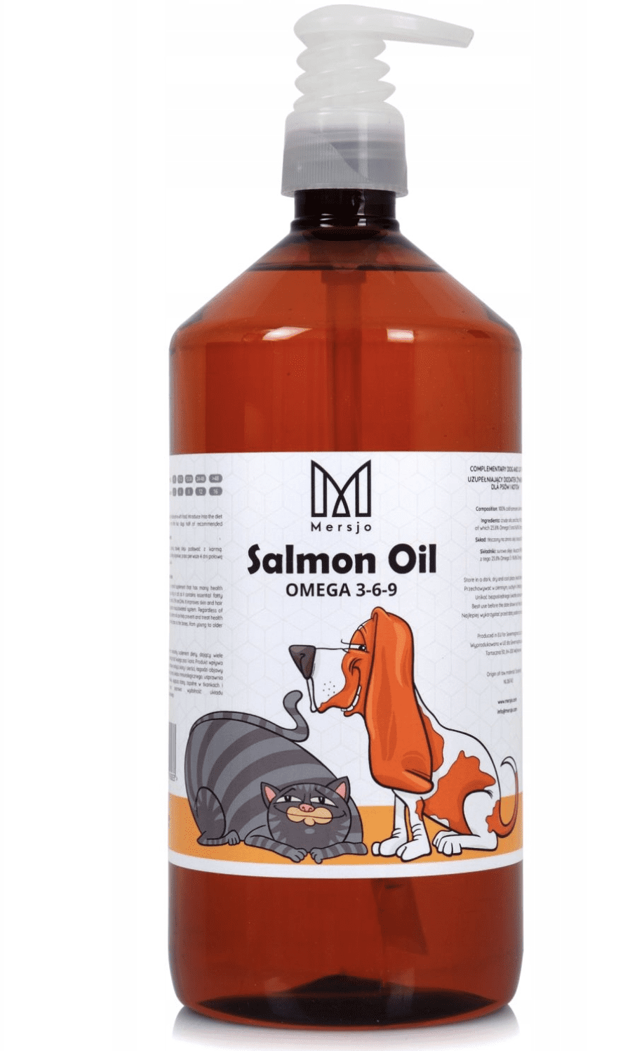 Healthy Valley Mersjo Salmon Oil for Pets Omega 369 1000 ml Healthy Valley Dog Food Air