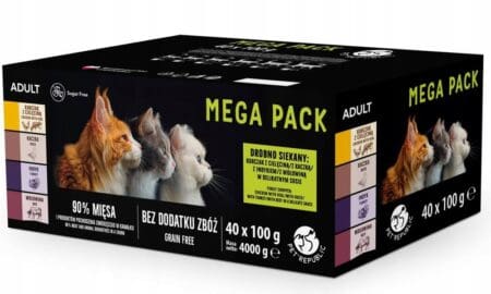 PetRepublic wet cat food pieces in delicate sauce 40x100g