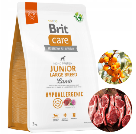 BritCare Premium Dog Food Hypoallergenic with Lamb for Juniors 3kg