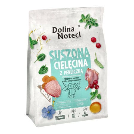 Dolina Noteci Premium Veal with Guine Fowl Air Dried Dog Food 3 kg